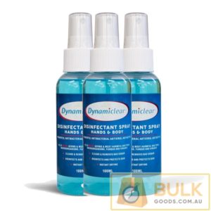 Dynamiclear Disinfectant Spray Hands & Body 100ml x 3