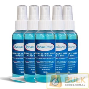 Dynamiclear Disinfectant Spray Hands & Body 100ml x 5